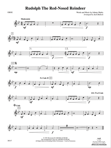 Rudolph the Red-Nosed Reindeer: Oboe
