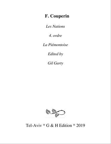 La Piémontoise from Les Nations (Original version)