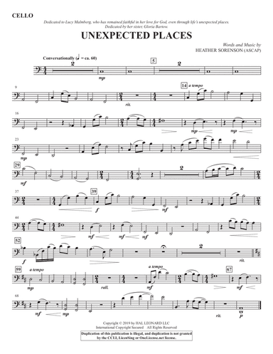 Unexpected Places - Cello
