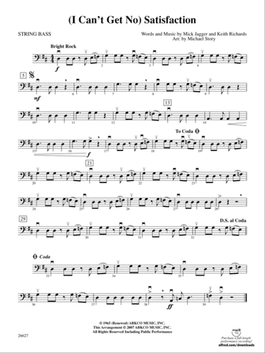 (I Can't Get No) Satisfaction: String Bass