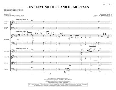 Just Beyond This Land of Mortals (arr. Heather Sorenson) - Full Score