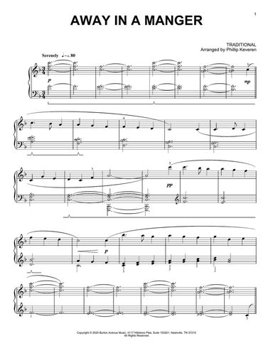 Away In A Manger (arr. Phillip Keveren)