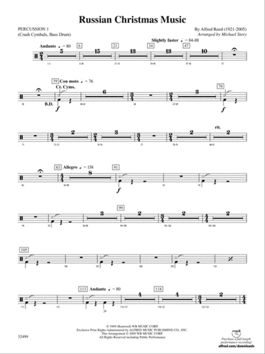 Russian Christmas Music: 1st Percussion