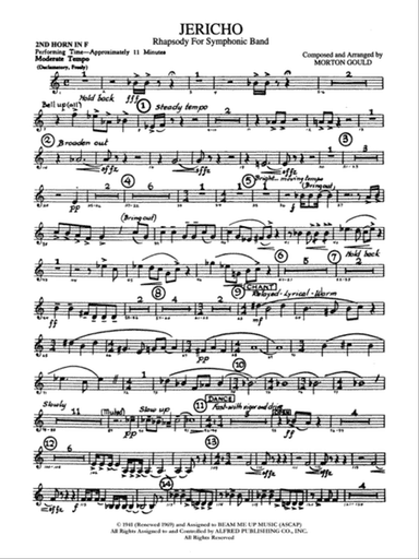 Jericho: 2nd F Horn