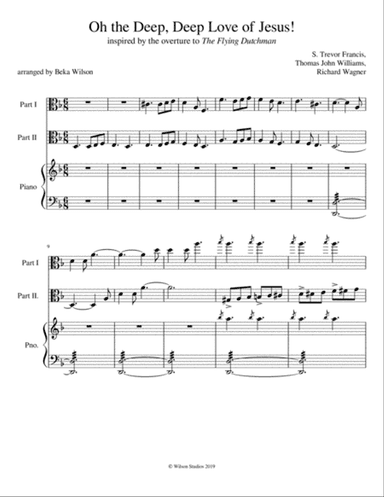 Oh the Deep, Deep Love of Jesus--viola duet