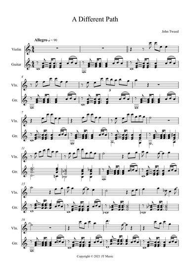 A Different Path - Violin and Guitar