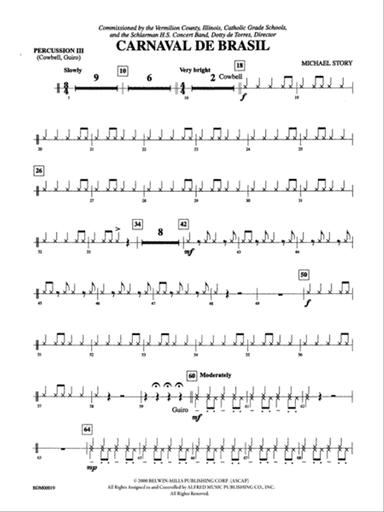 Carnaval de Brasil: 3rd Percussion