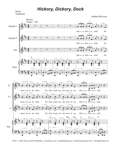 Hickory, Dickory, Dock (SSA)
