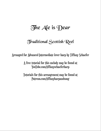 The Ale is Dear - Late Intermediate Lever Harp