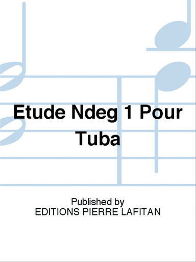 Etude N° 1 Pour Tuba