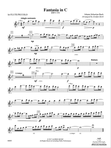 Fantasia in C: Flute