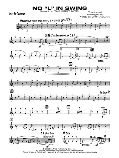 No "L" in Swing: 1st B-flat Trumpet