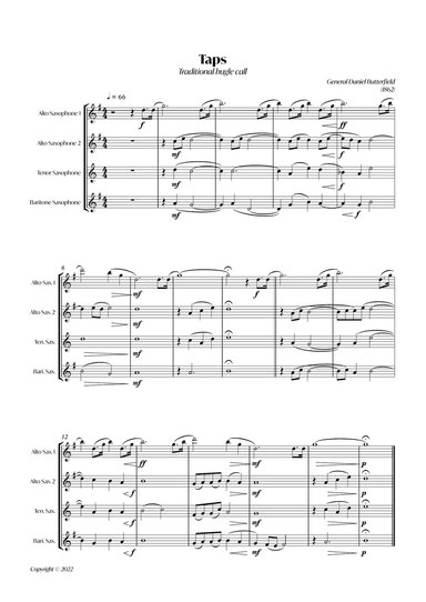 TAPS - God Is Nigh (Sax Quartet)