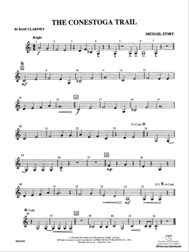 The Conestoga Trail: B-flat Bass Clarinet
