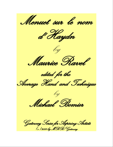Menuet sur le nom d'Haydn