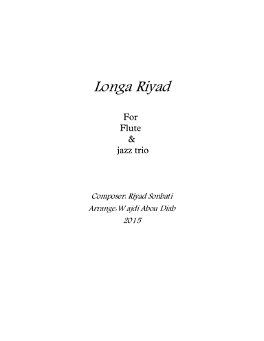 Longa Riad - Trio