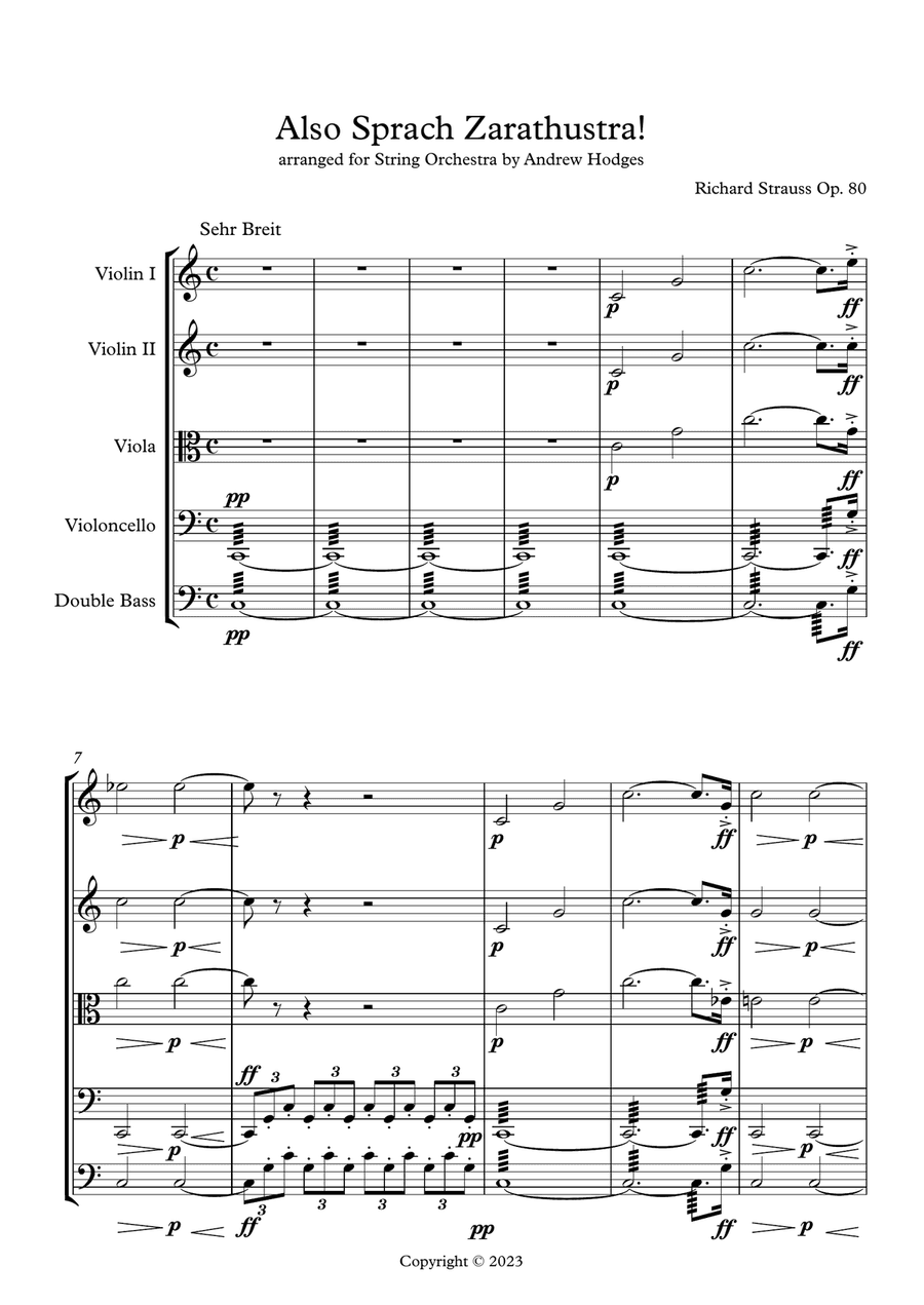 (Introduction) Also Sprach Zarathustra