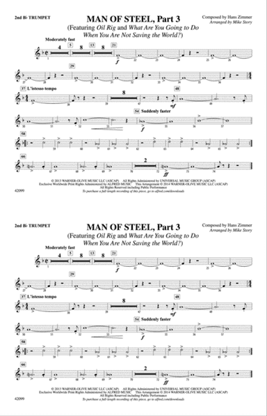 Man of Steel, Part 3: 2nd B-flat Trumpet