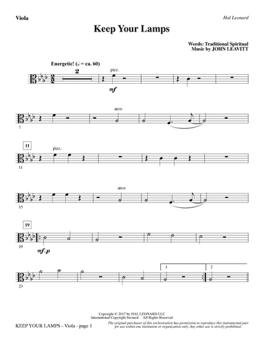 Keep Your Lamps - Viola