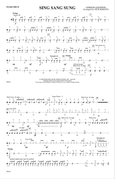 Sing Sang Sung: Snare Drum