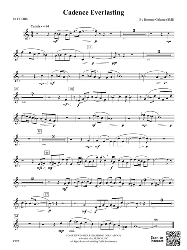 Cadence Everlasting: 1st F Horn