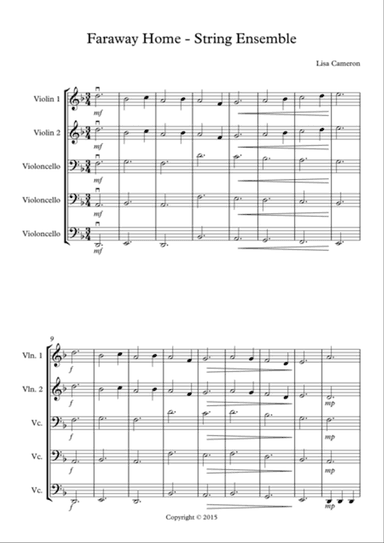 Faraway Home - String Quintet