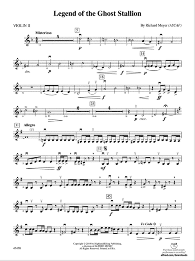 Legend of the Ghost Stallion: 2nd Violin