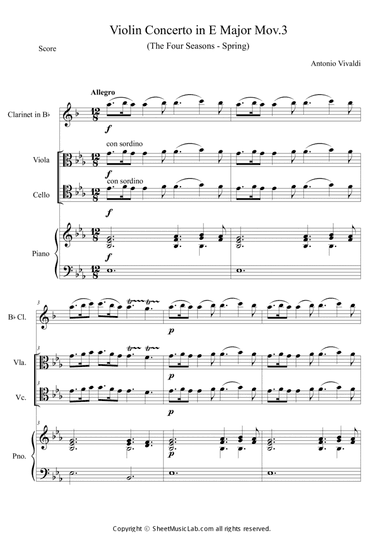 The Four Seasons Spring 3rd Movement in Eb