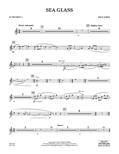 Sea Glass - Bb Trumpet 1