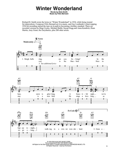 Winter Wonderland (arr. Fred Sokolow)