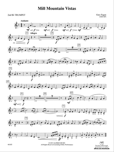 Mill Mountain Vistas: 2nd B-flat Trumpet