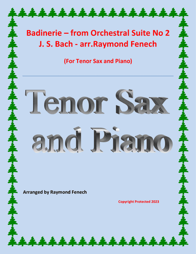 Badinerie - J.S.Bach - for Tenor Sax and Piano