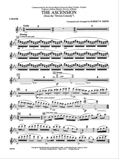 The Ascension (from The Divine Comedy): Flute