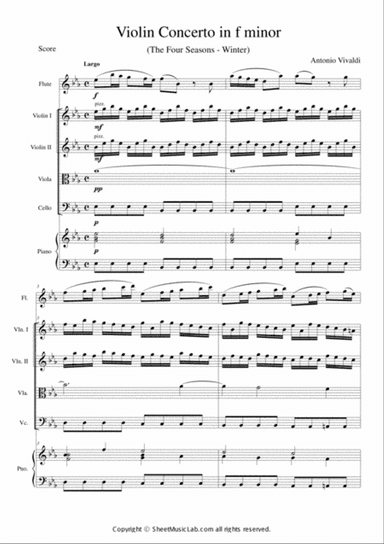 The Four Seasons - Winter 2nd Movement