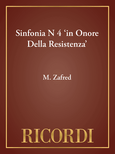 Sinfonia N 4 'in Onore Della Resistenza'