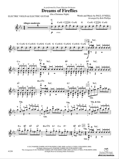 Dreams of Fireflies: Guitar