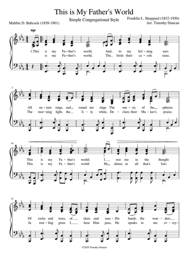 This is My Father's World