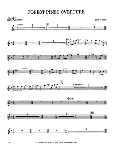 FOREST PINES OVERTURE/CB - SET4D: Mallets