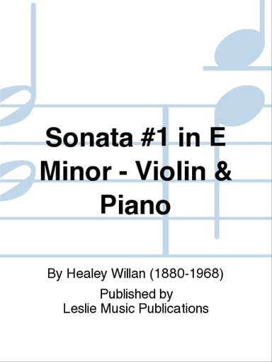 Sonata NO. 1 in E Minor ( VN/PNO)