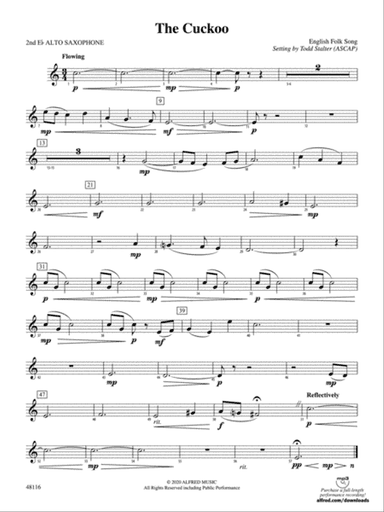 The Cuckoo: 2nd E-flat Alto Saxophone