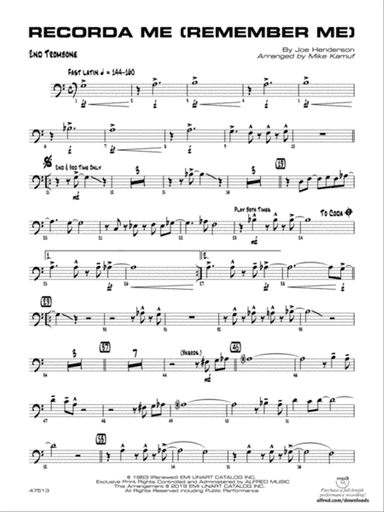 Recorda Me: 2nd Trombone