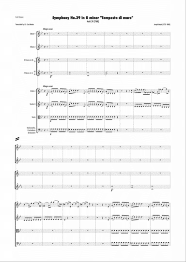 Haydn - Symphony No.39 in G minor, Hob.I:39 "Tempesta di mare"