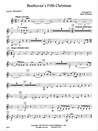 Beethoven's Fifth Christmas: 2nd B-flat Trumpet