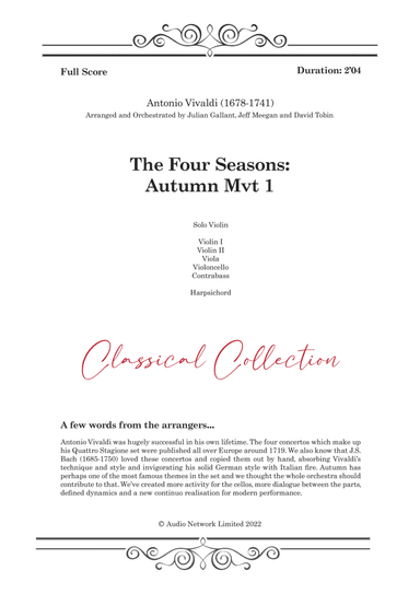Four Seasons Autumn Mvt 1