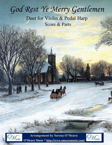 God Rest Ye Merry, Gentlemen, Duet for Violin & Pedal Harp