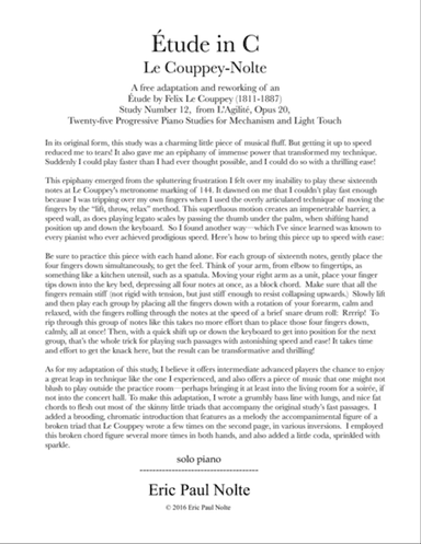 Etude in C, Le Couppey-Nolte