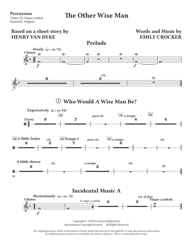 The Other Wise Man - Percussion