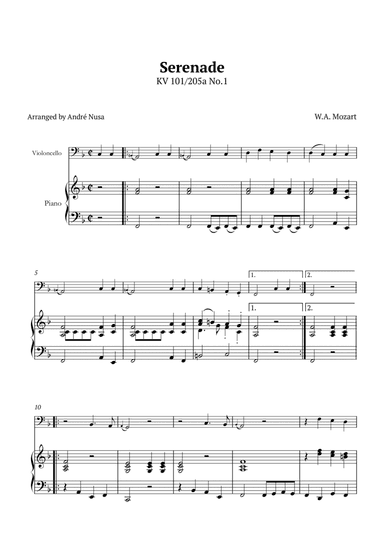 Serenade KV 101 250a No.1