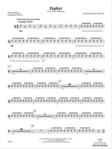 Zephyr: 2nd Percussion