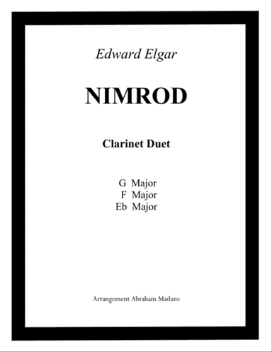 Nimrod Clarinet Duet-Three Tonalities Included